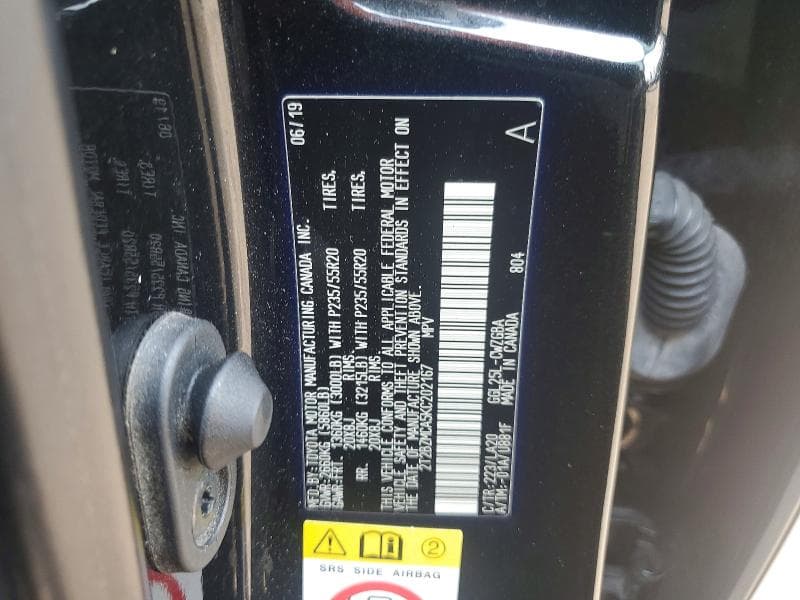 2019 LEXUS RX 350 BASE 12
