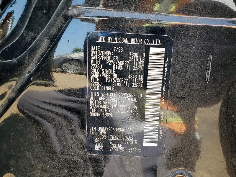 2023 NISSAN ARMADA PLATINUM 12
