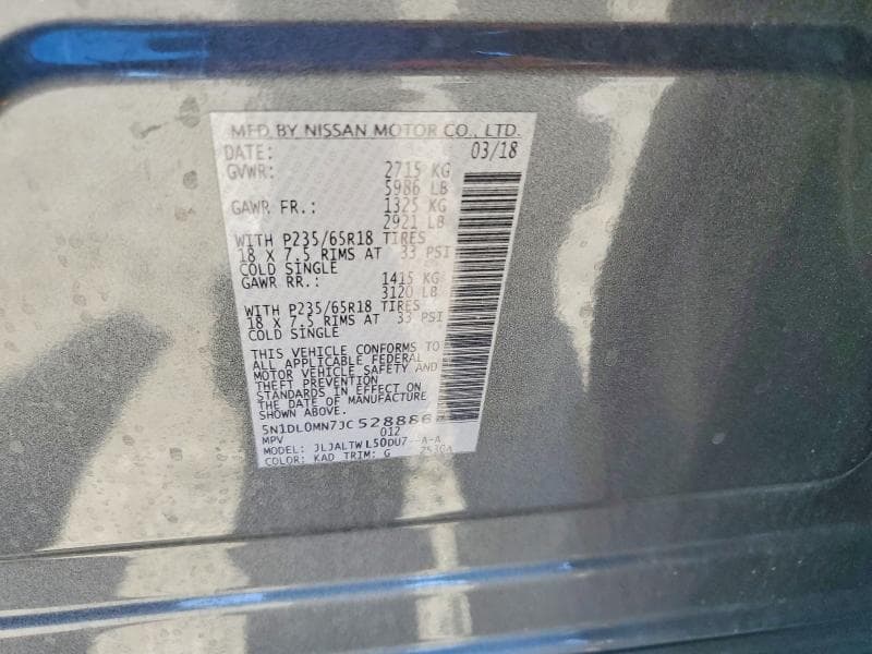 2018 INFINITI QX60 BASE 13