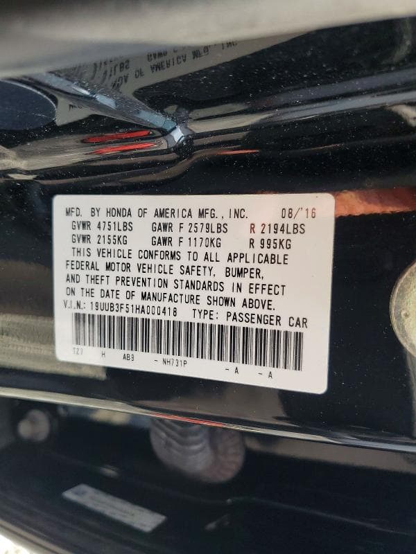 2017 ACURA TLX TECH 12