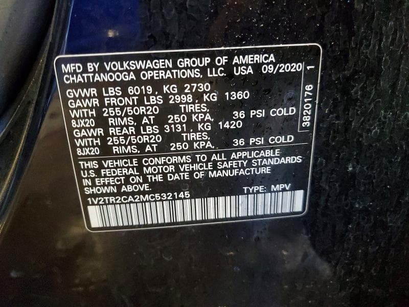 2021 VOLKSWAGEN ATLAS SEL PREMIUM 13
