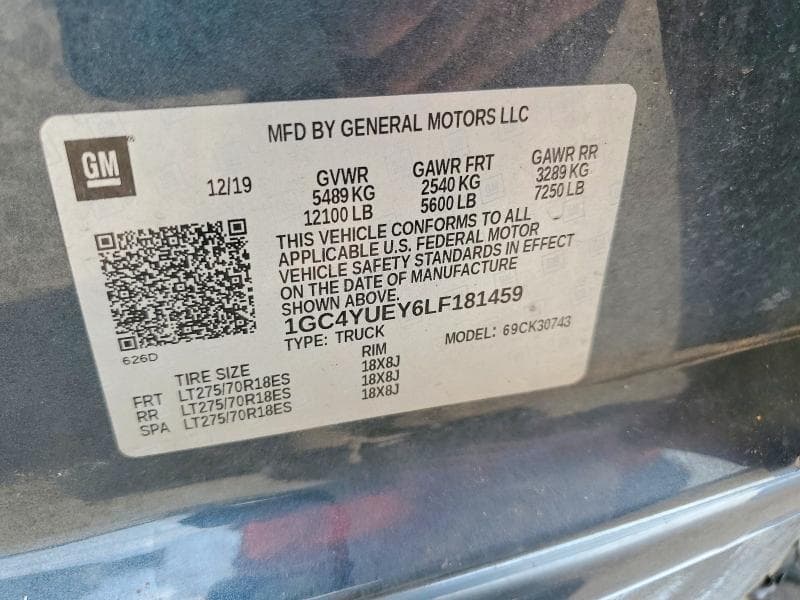 2020 CHEVROLET SILVERADO K3500 LTZ 12