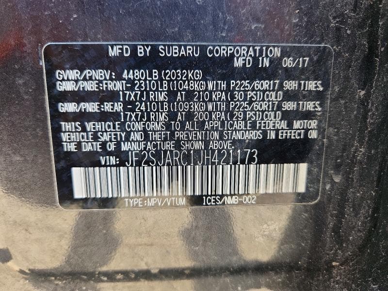2018 SUBARU FORESTER 2.5I LIMITED 13