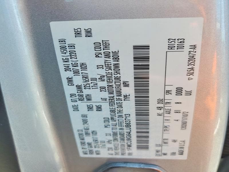 2020 FORD ESCAPE SE 14