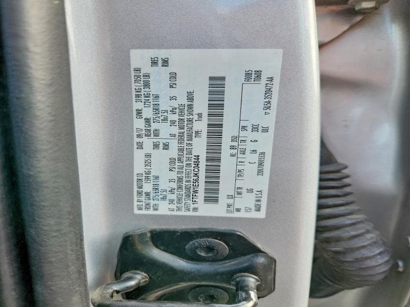 2018 FORD F150 SUPERCREW 12