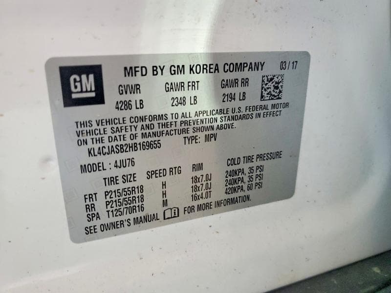 2017 BUICK ENCORE PREFERRED 13