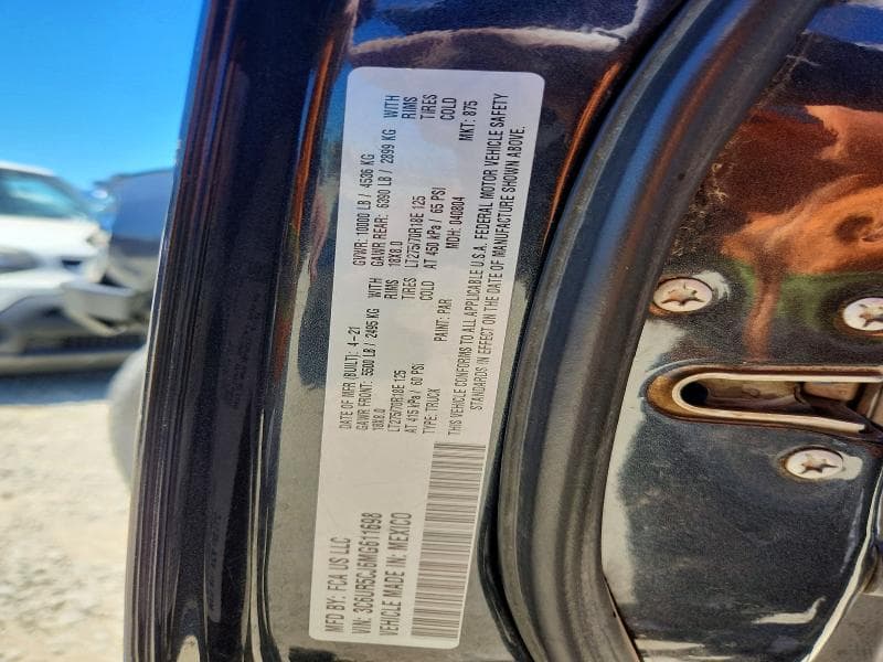 2021 RAM 2500 TRADESMAN 12