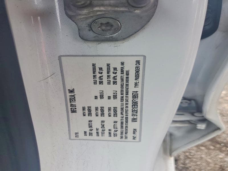 2019 TESLA MODEL 3 12