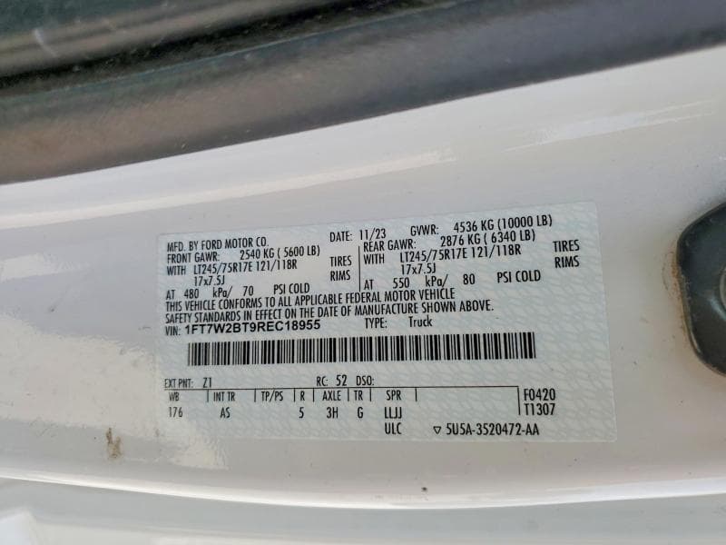2024 FORD F250 SUPER DUTY 12