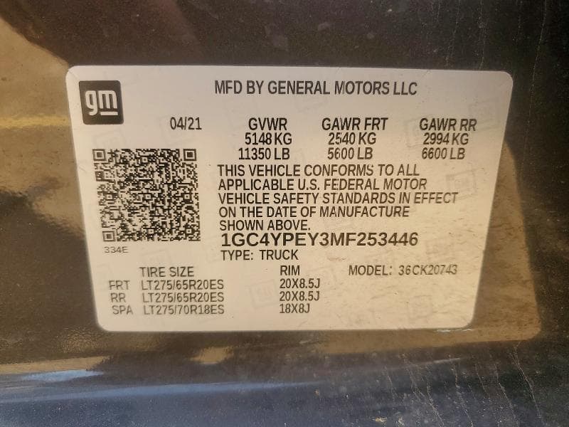 2021 CHEVROLET SILVERADO K2500 HEAVY DUTY LTZ 12