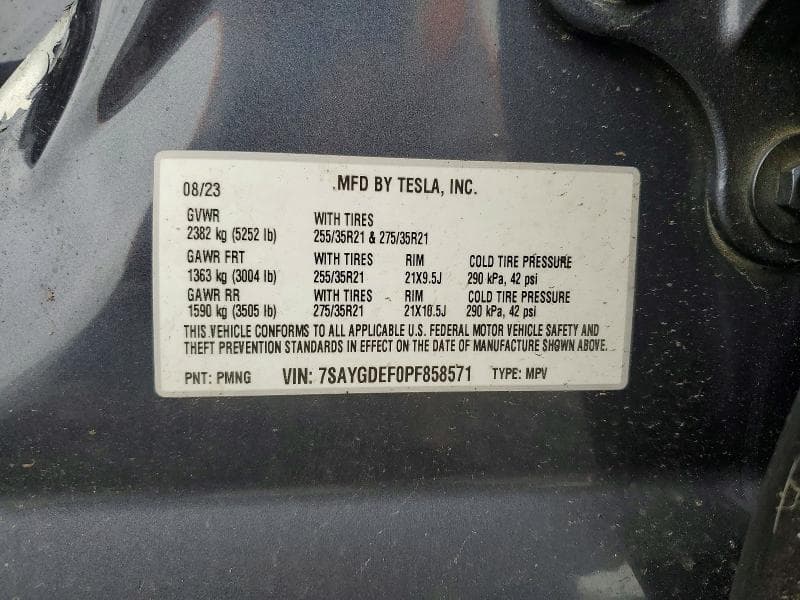 2023 TESLA MODEL Y 12