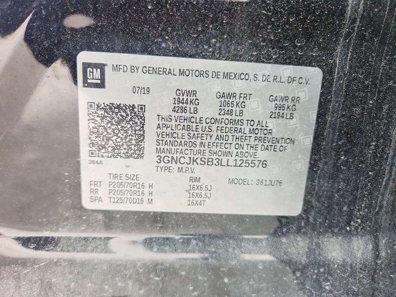 2020 CHEVROLET TRAX LS 12