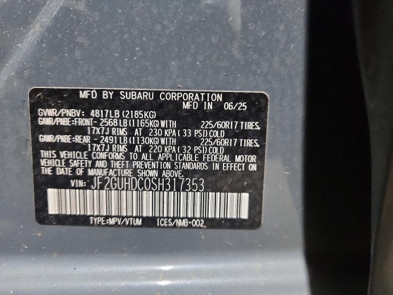 2025 SUBARU CROSSTREK PREMIUM 14