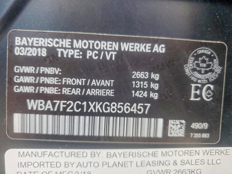 2019 BMW ALPINA B7 12