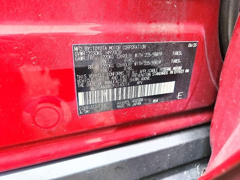 2023 TOYOTA VENZA LIMITED 13