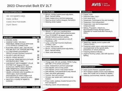 2023 CHEVROLET BOLT EV 2LT 12
