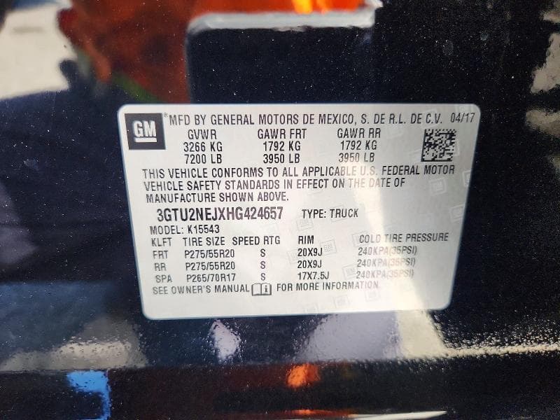 2017 GMC SIERRA K1500 SLT 12