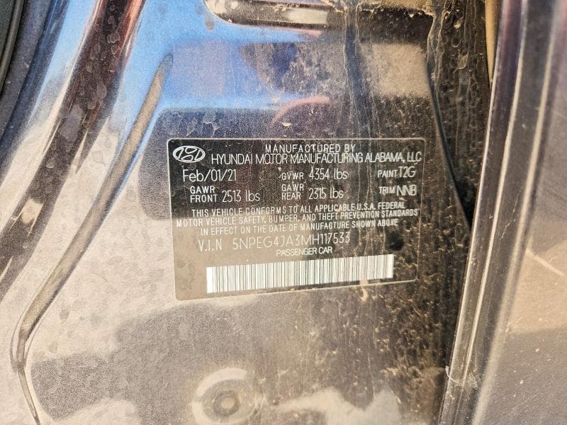 2021 HYUNDAI SONATA SE 12