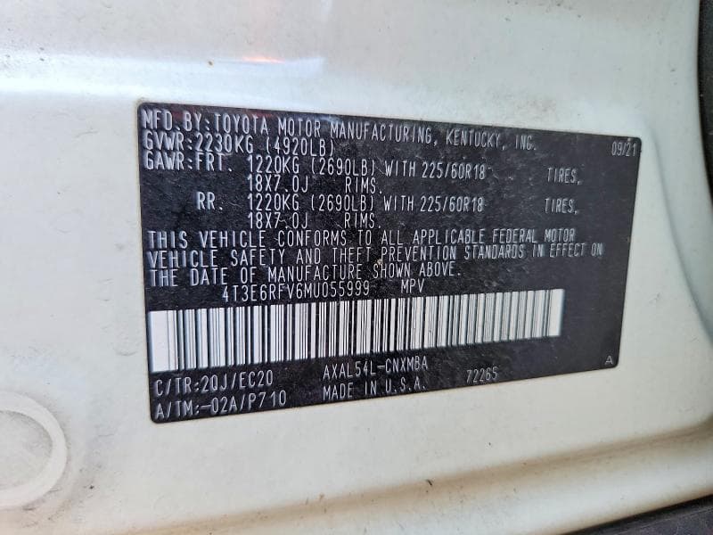 2021 TOYOTA RAV4 XSE 13