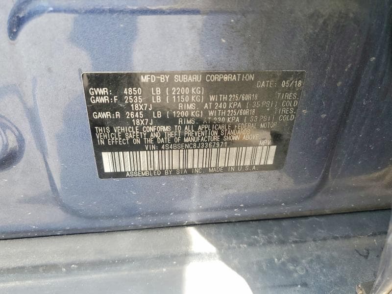 2018 SUBARU OUTBACK 3.6R LIMITED 13