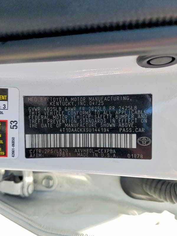 2025 TOYOTA CAMRY XSE 12