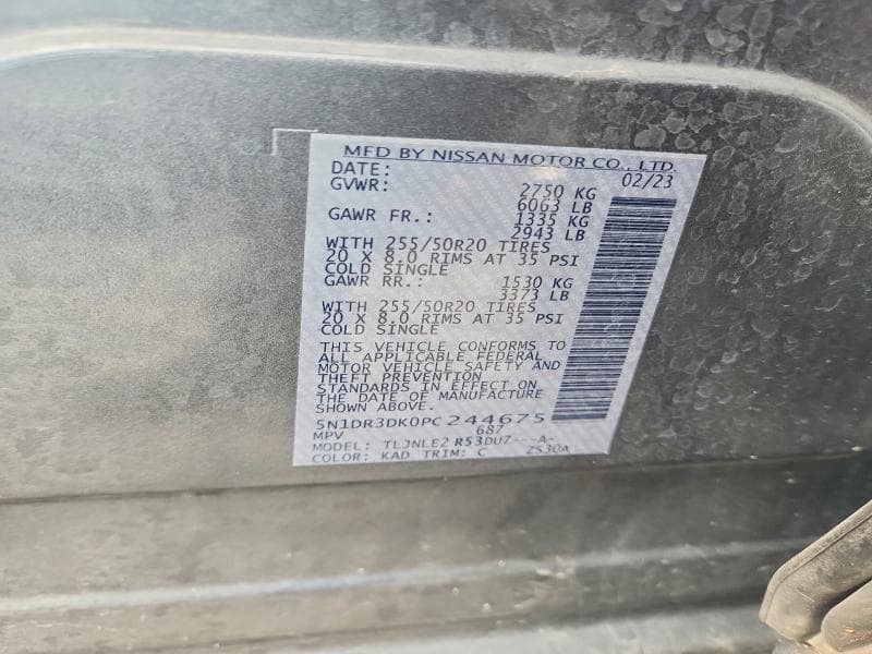 2023 NISSAN PATHFINDER PLATINUM 14
