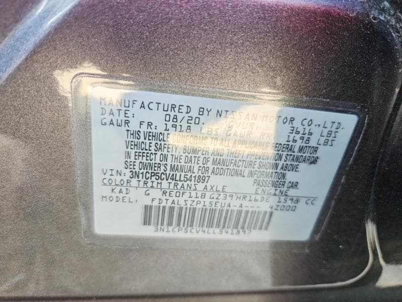 2020 NISSAN KICKS SV 13