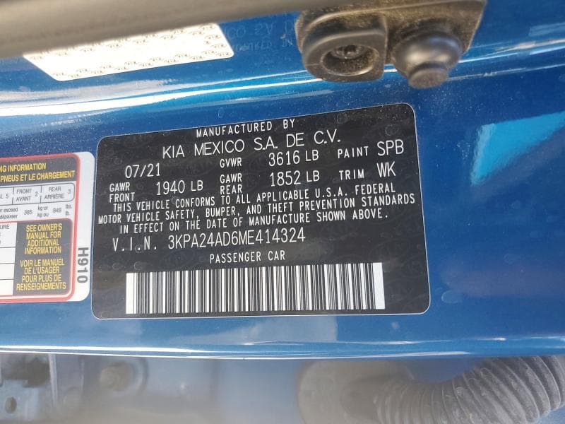 2021 KIA RIO S 12