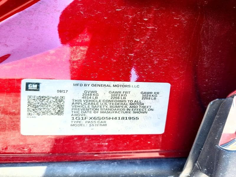 2017 CHEVROLET BOLT EV PREMIER 12