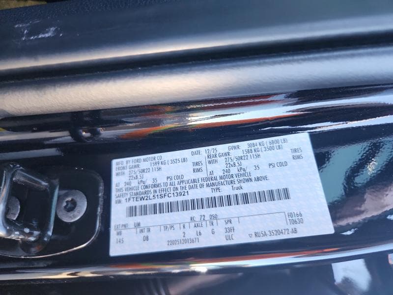 2025 FORD F150 STX 12