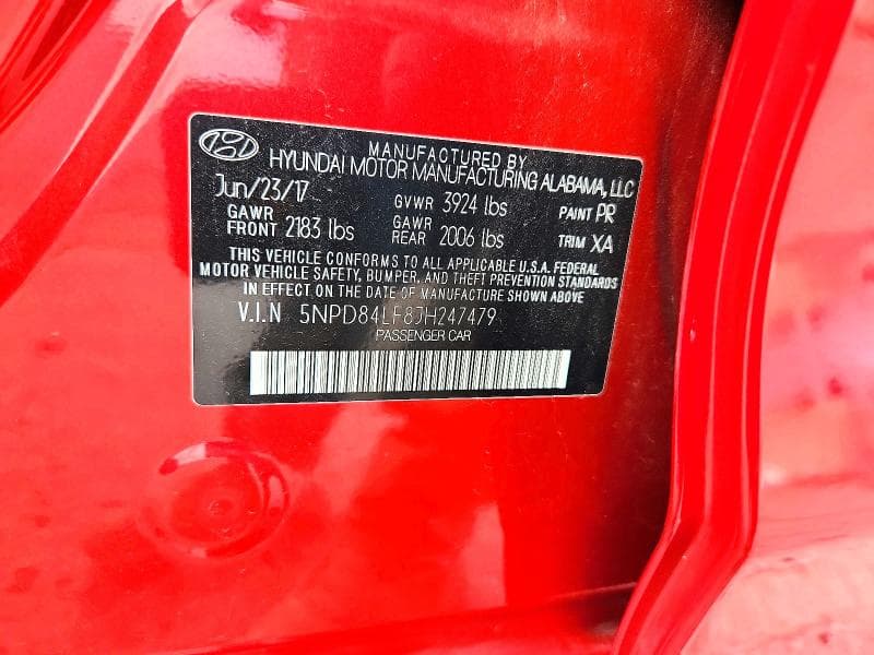 2018 HYUNDAI ELANTRA SEL SEL 12