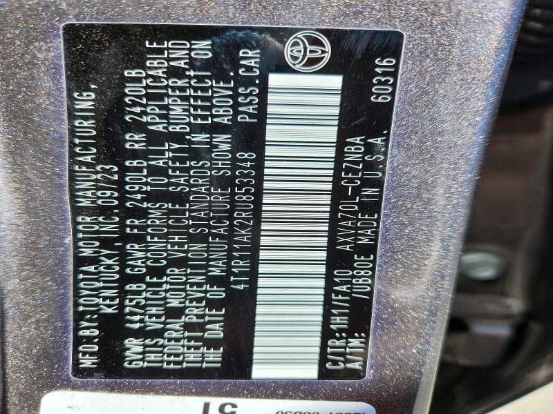 2024 TOYOTA CAMRY LE 13