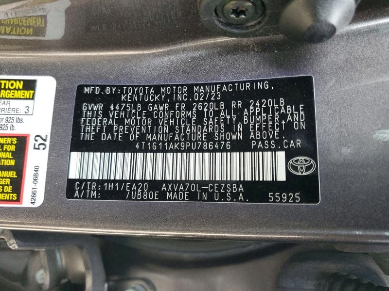 2023 TOYOTA CAMRY SE 12