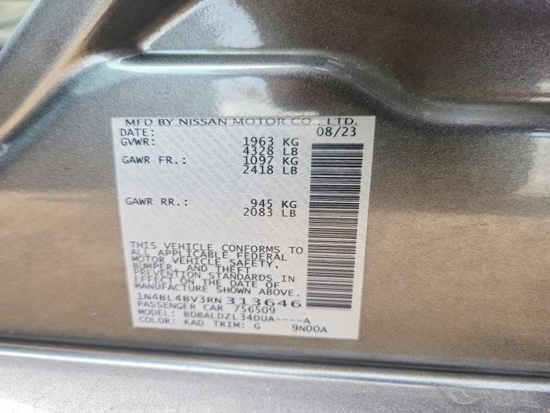 2024 NISSAN ALTIMA S 13