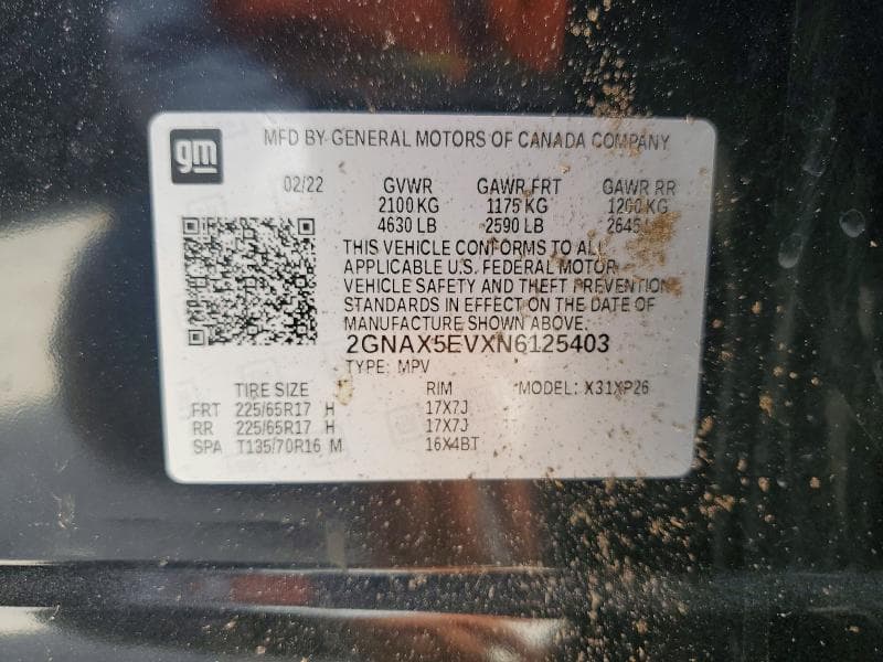 2022 CHEVROLET EQUINOX LS 12