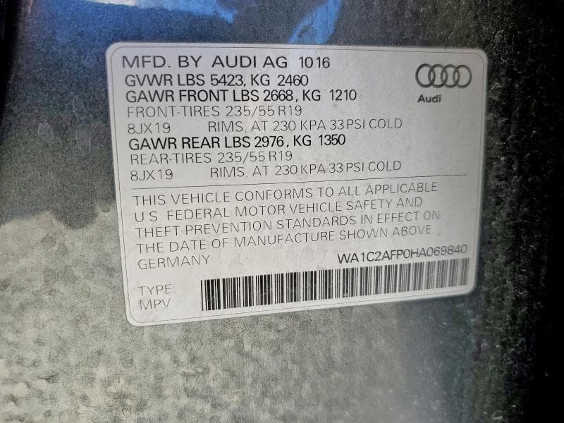 2017 AUDI Q5 PREMIUM 14