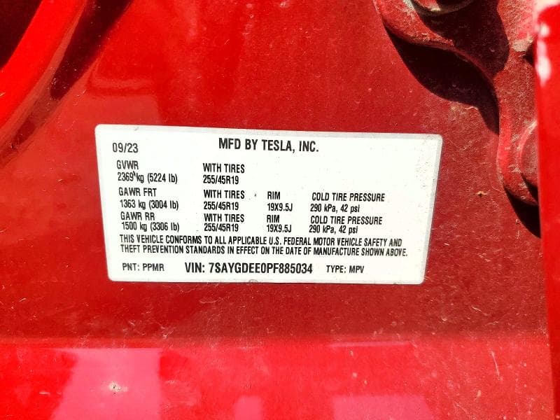 2023 TESLA MODEL Y 12