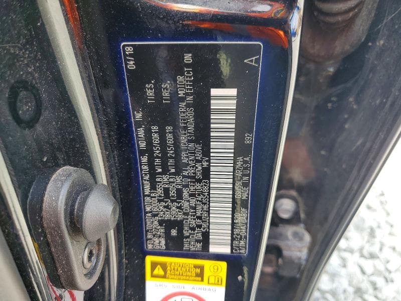 2018 TOYOTA HIGHLANDER XLE 13