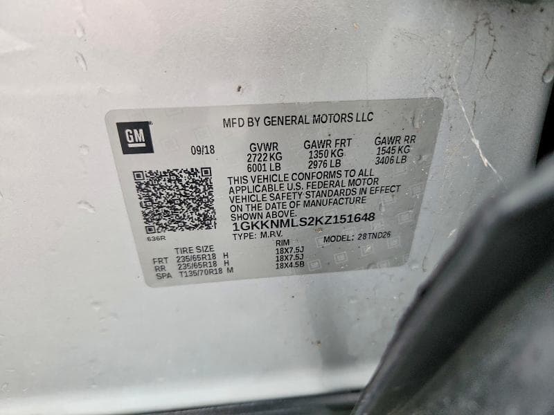 2019 GMC ACADIA SLT-1 13