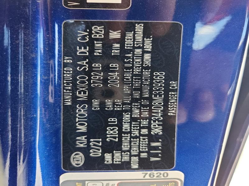 2021 KIA FORTE GT LINE 13