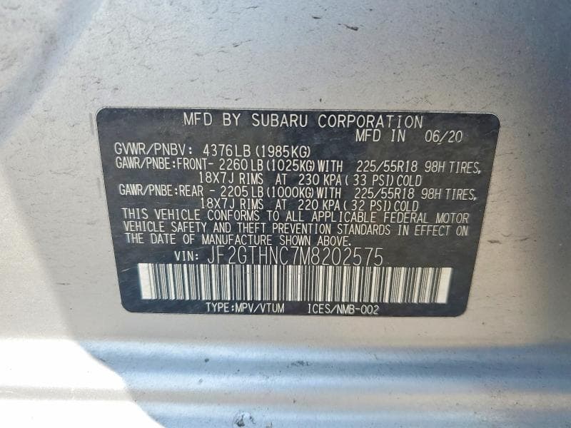 2021 SUBARU CROSSTREK LIMITED 13