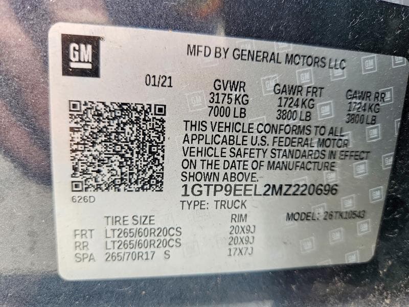 2021 GMC SIERRA K1500 AT4 13
