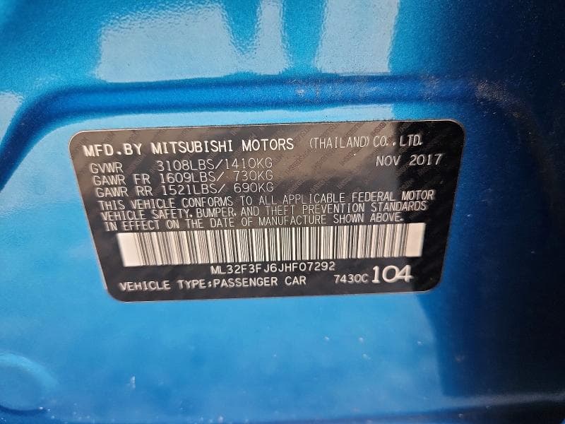 2018 MITSUBISHI MIRAGE G4 ES 12