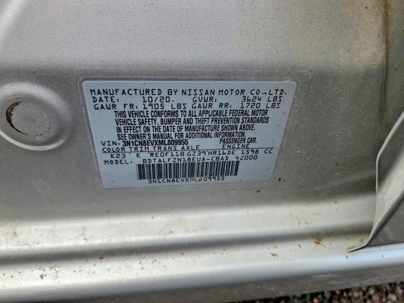 2021 NISSAN VERSA SV 12