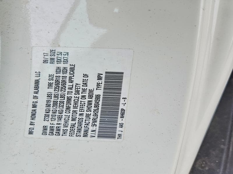 2018 HONDA ODYSSEY LX 13
