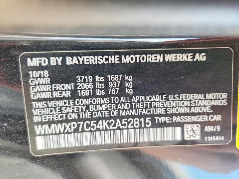 2019 MINI COOPER S 12