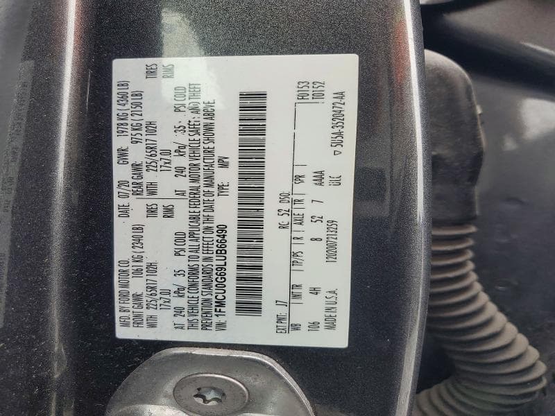 2020 FORD ESCAPE SE 12