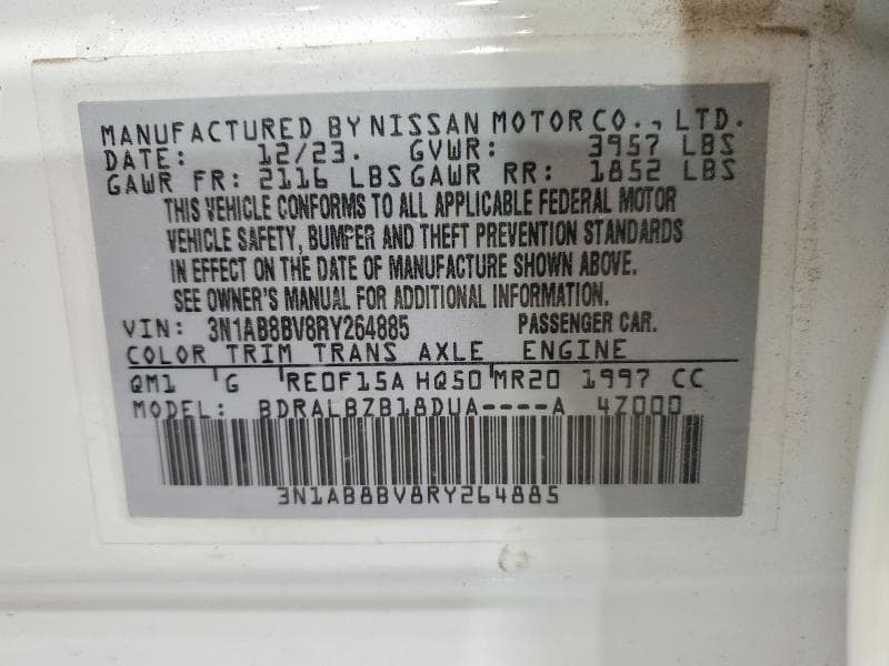 2024 NISSAN SENTRA S 12