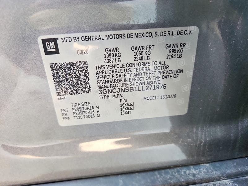 2020 CHEVROLET TRAX LS 13