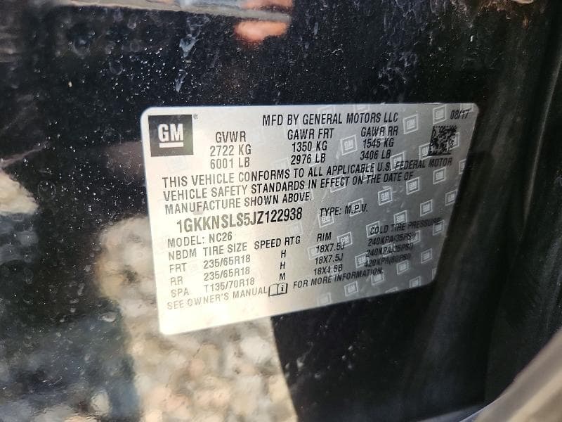 2018 GMC ACADIA SLE 12